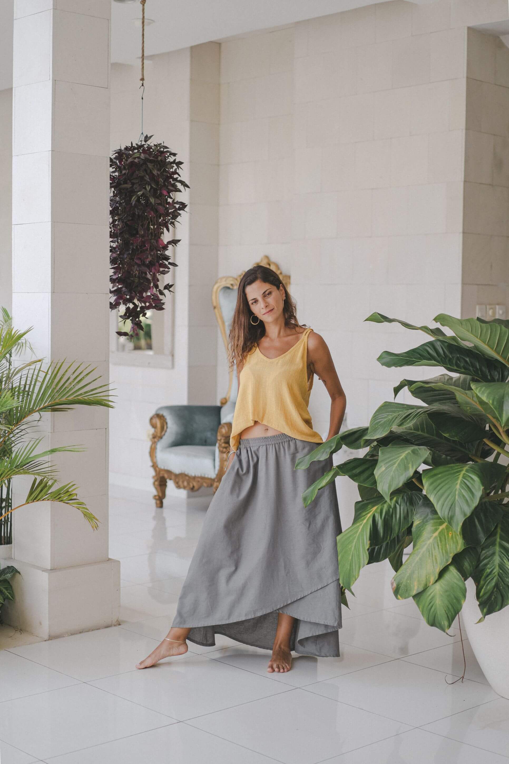 Louren Skirt Linen Cotton Blend