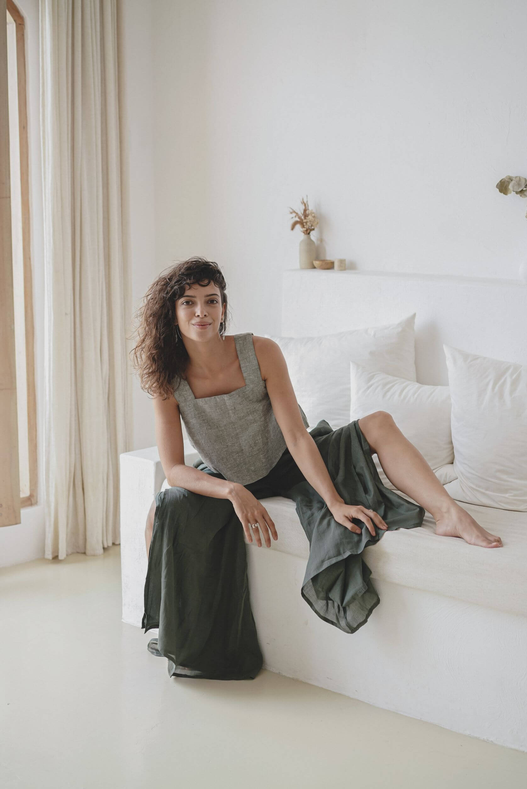 Flow-me pants Ramie & Cotton