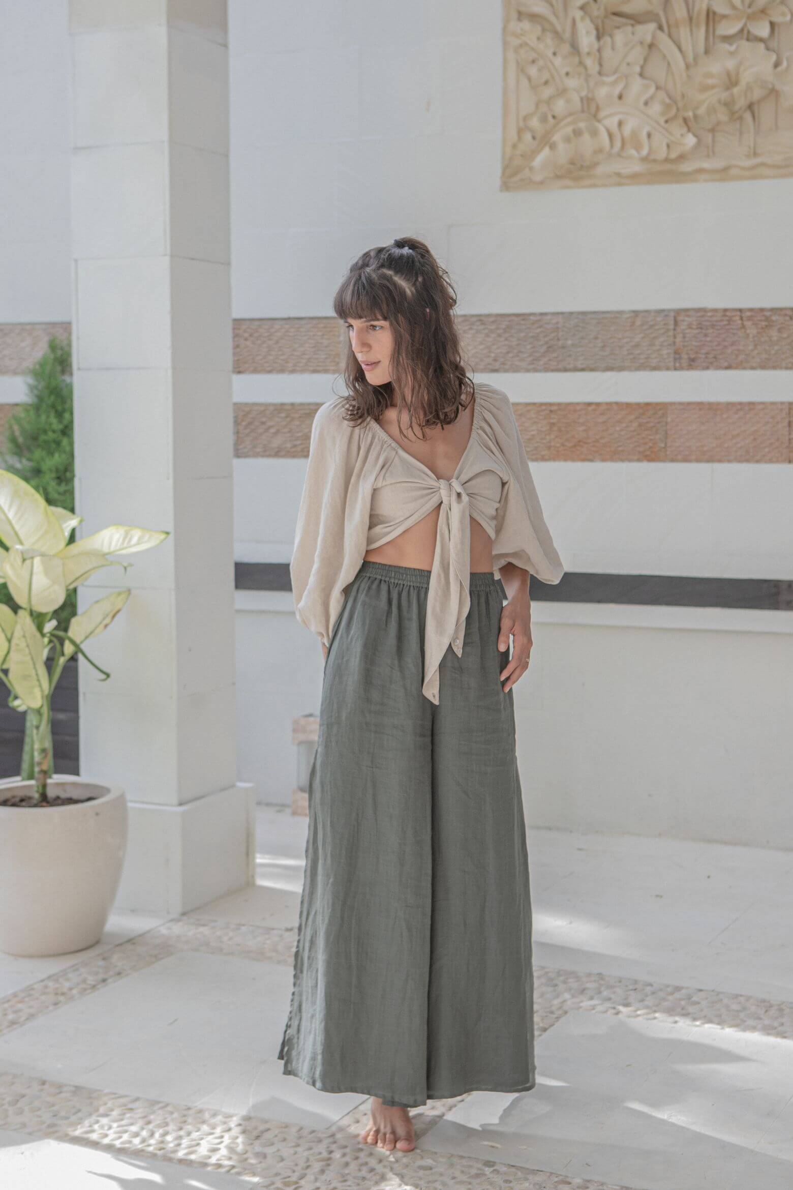 Flow-me pants Ramie & Cotton