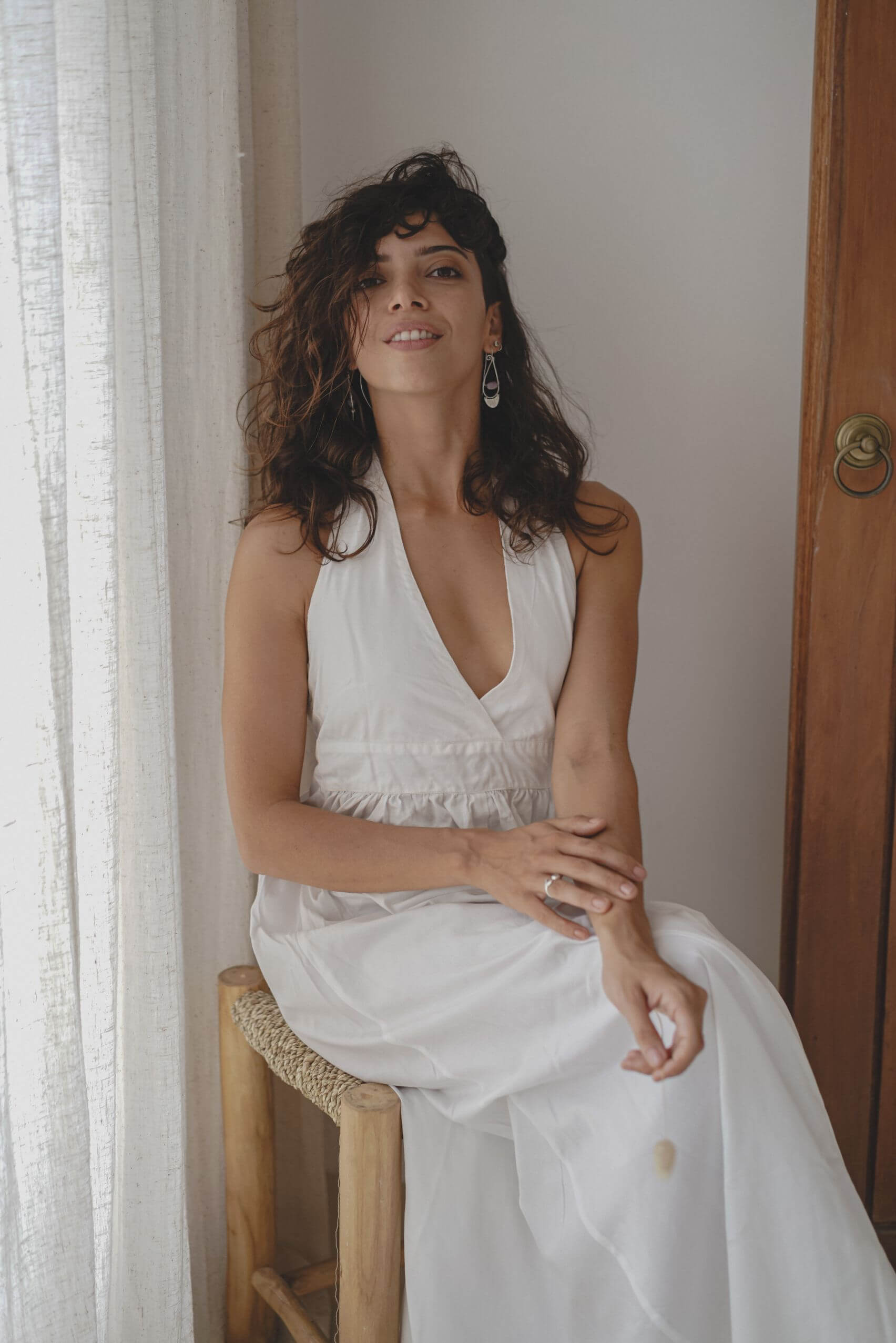 Elly Max Dress Undyed Cotton Poplin