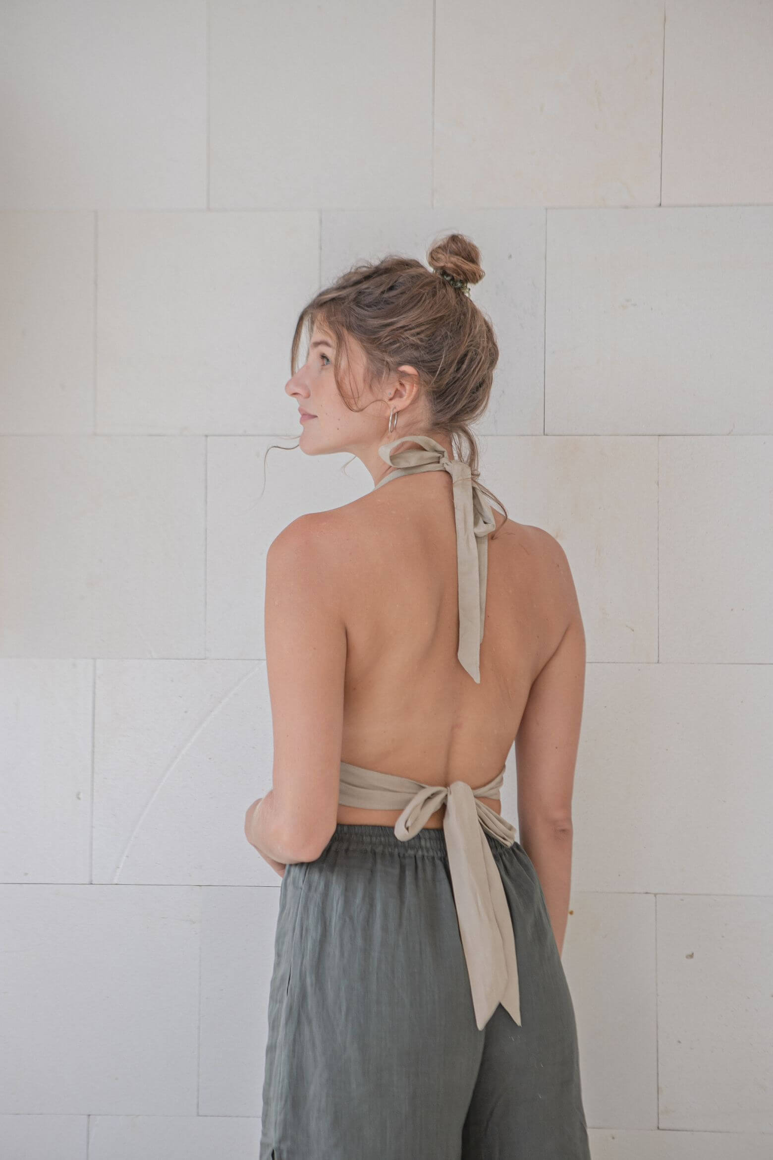 Jolie Top Undyed Cotton Linen Blend
