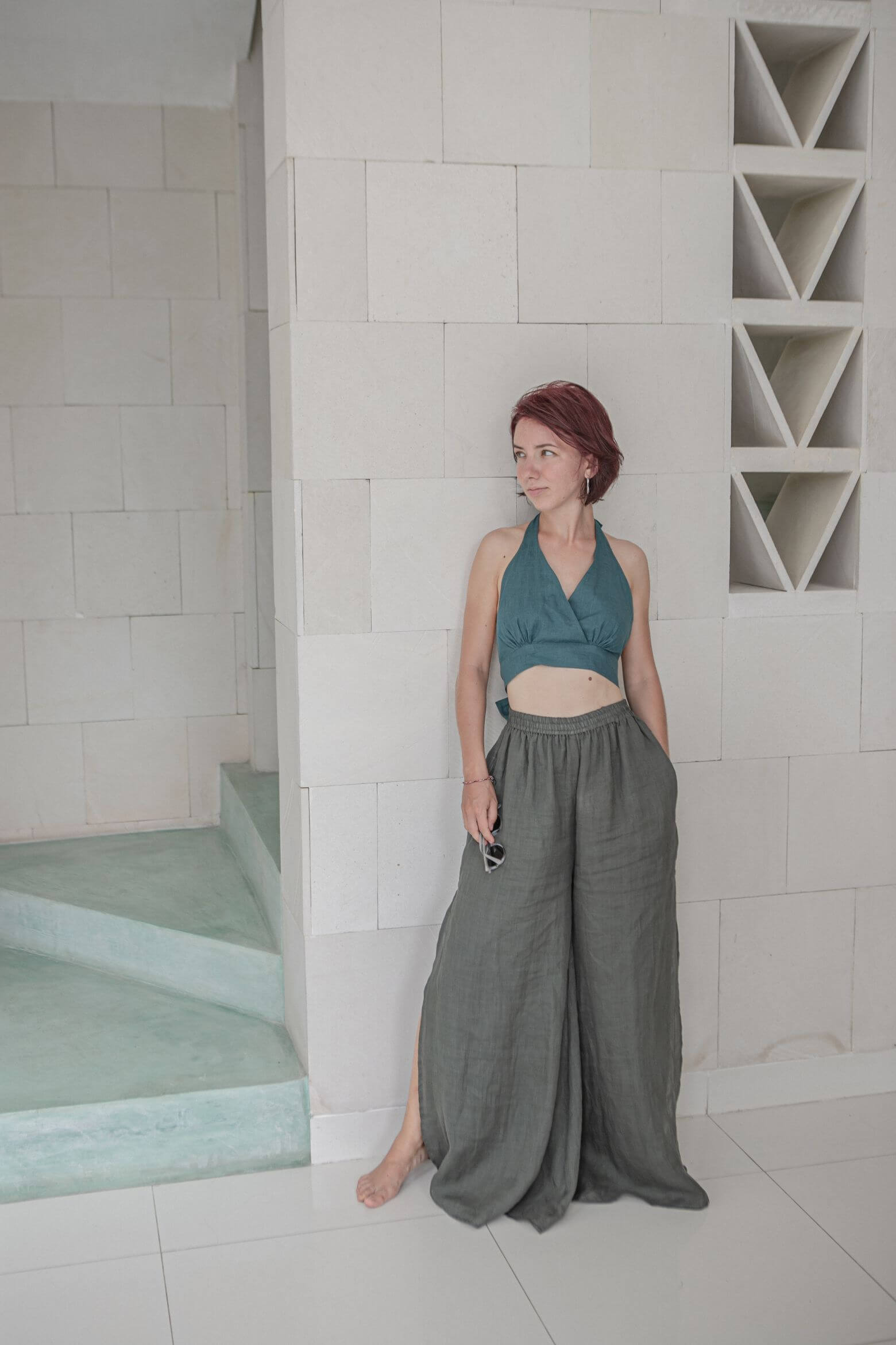 Flow-me pants Ramie & Cotton