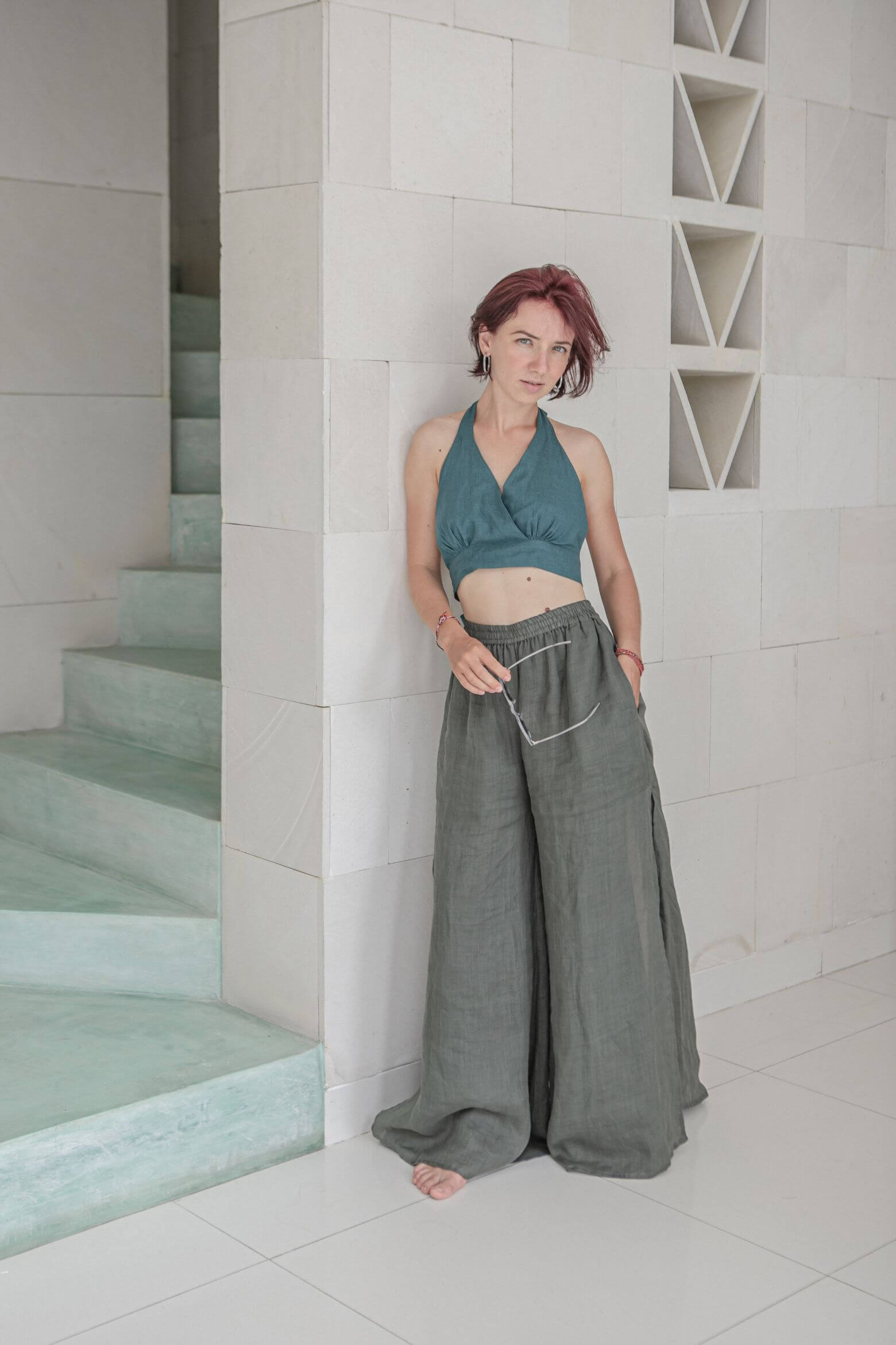 Jolie Top Cotton linen Blend