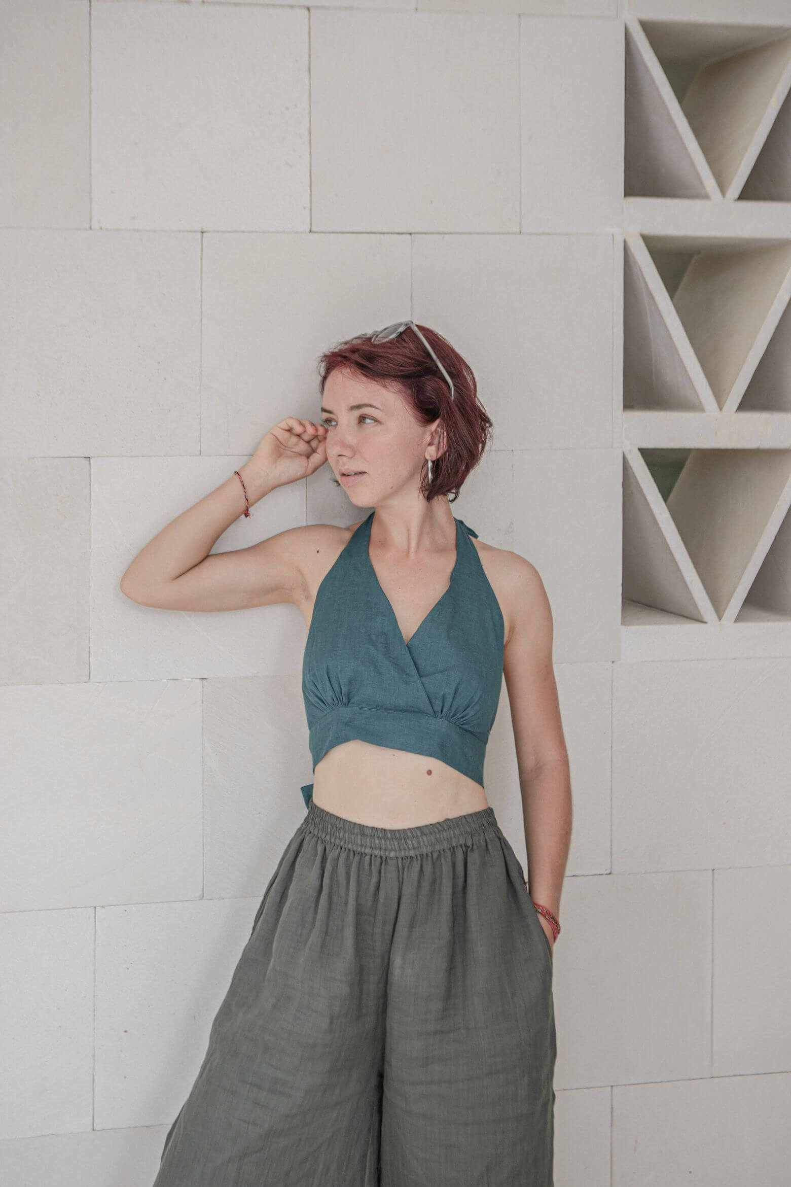 Jolie Top Cotton linen Blend