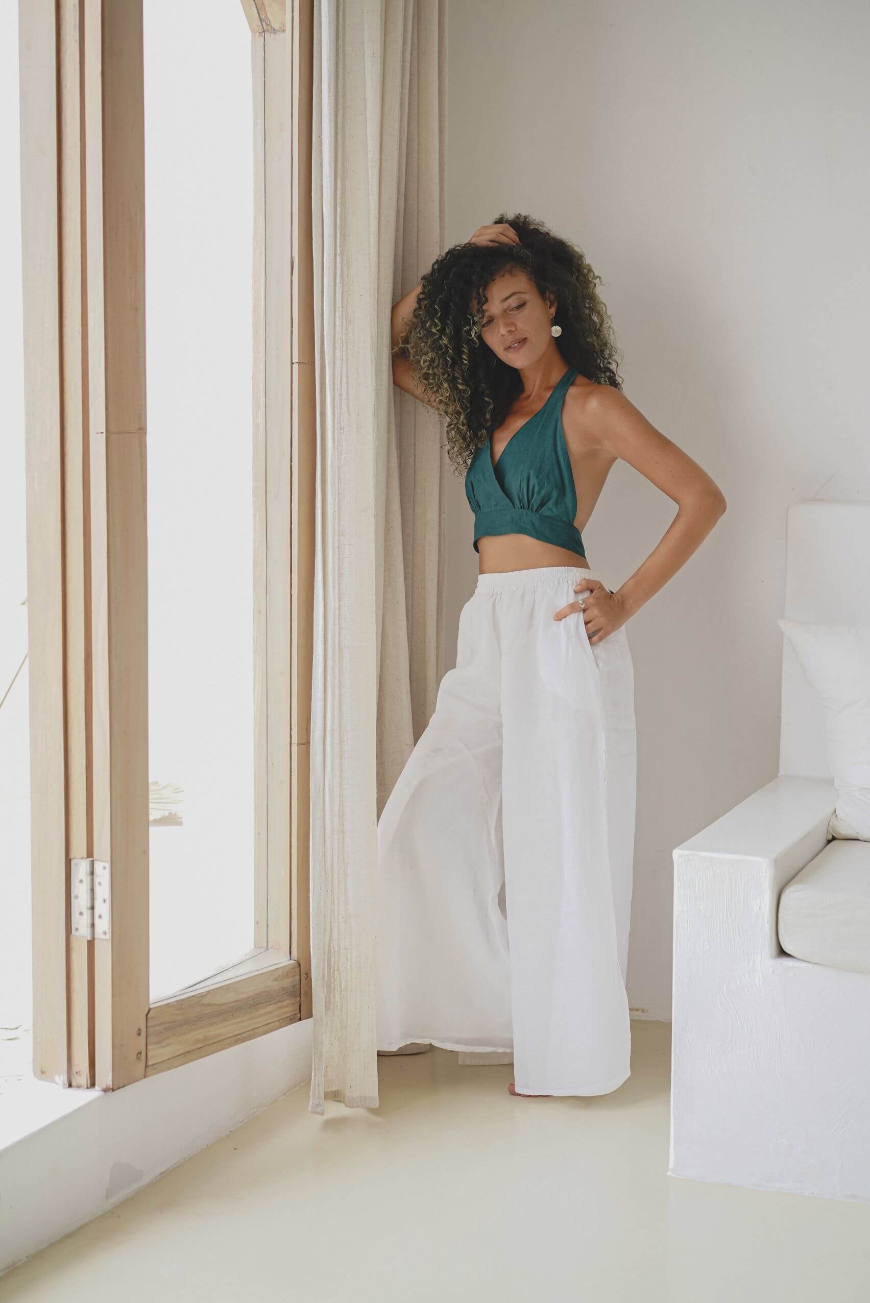 Jolie Top Cotton linen Blend