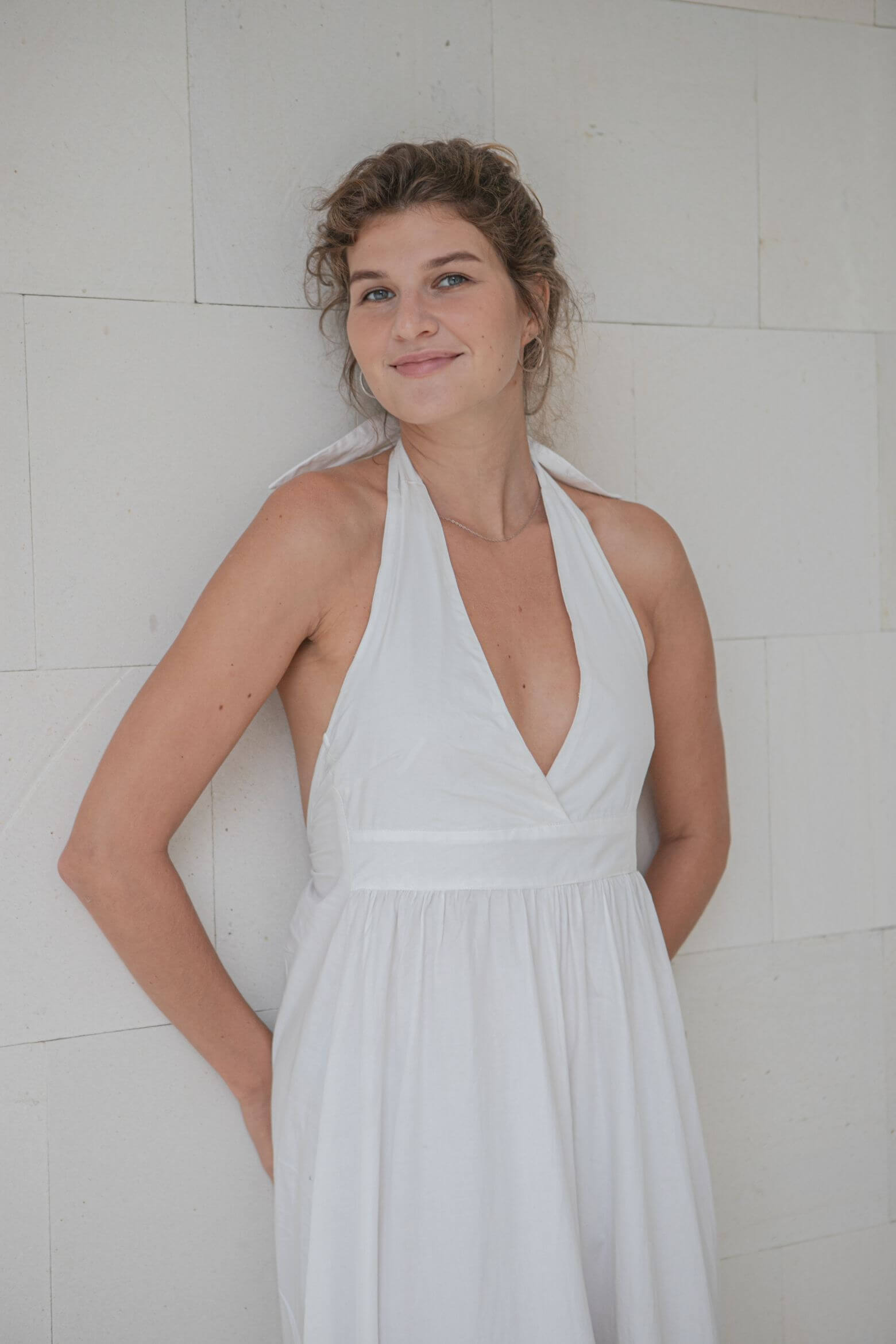 Elly Max Dress Undyed Cotton Poplin